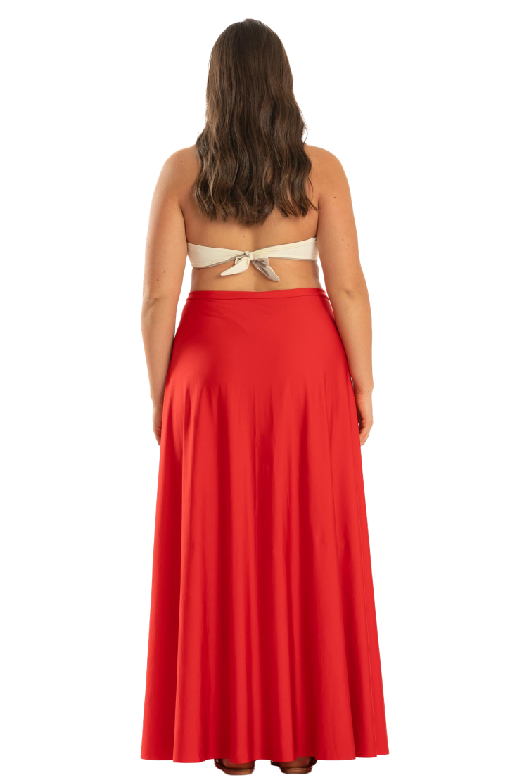 Long Pareo Skirt Solid Color