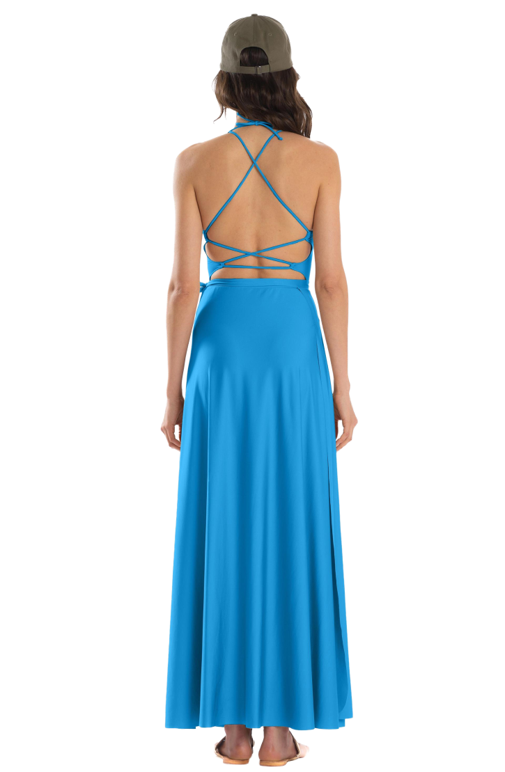 Long Pareo Skirt Solid Color