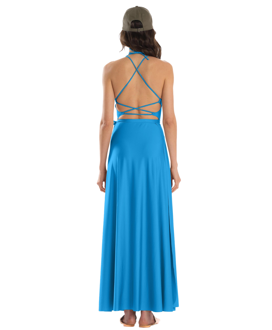 Long Pareo Skirt Solid Color