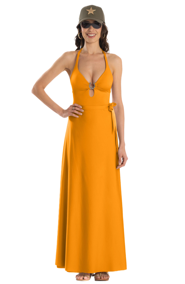 Long Pareo Skirt Solid Color
