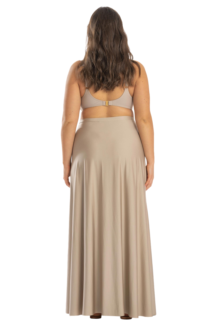 Long Pareo Skirt Solid Color