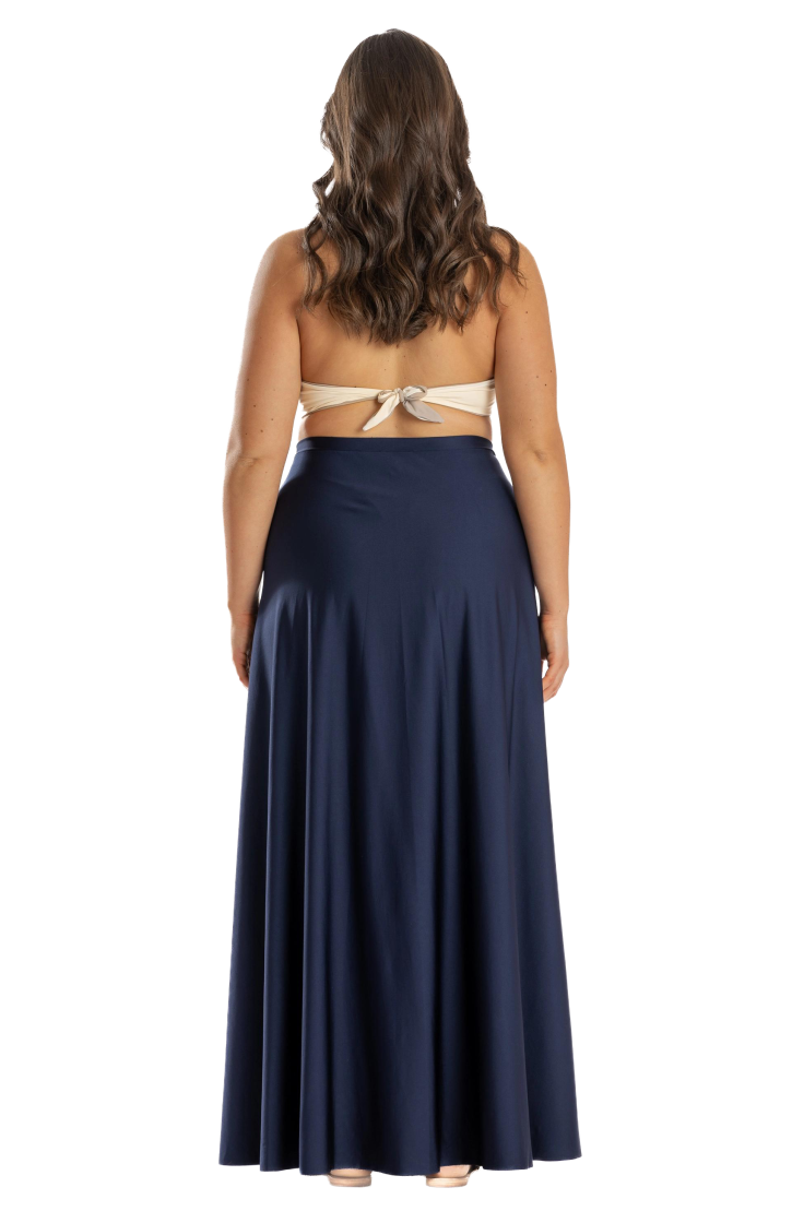 Long Pareo Skirt Solid Color