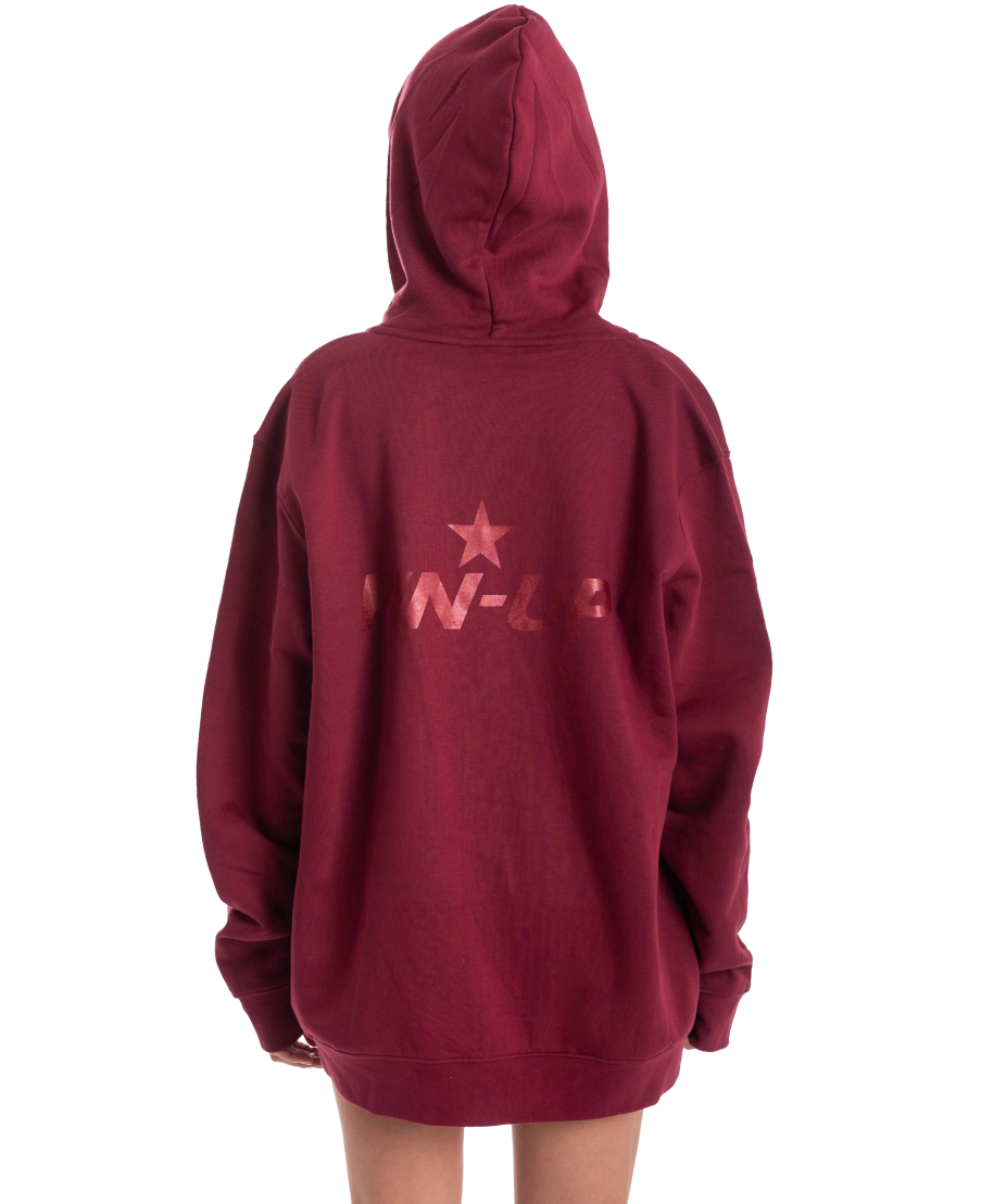 Felpa Oversize con Zip Pin-Up