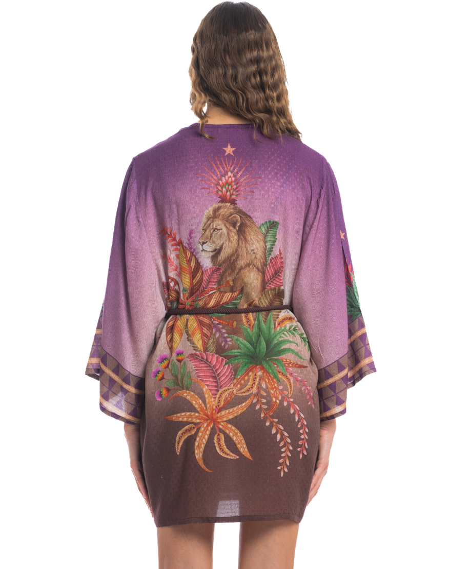 Lion King Short Kimono