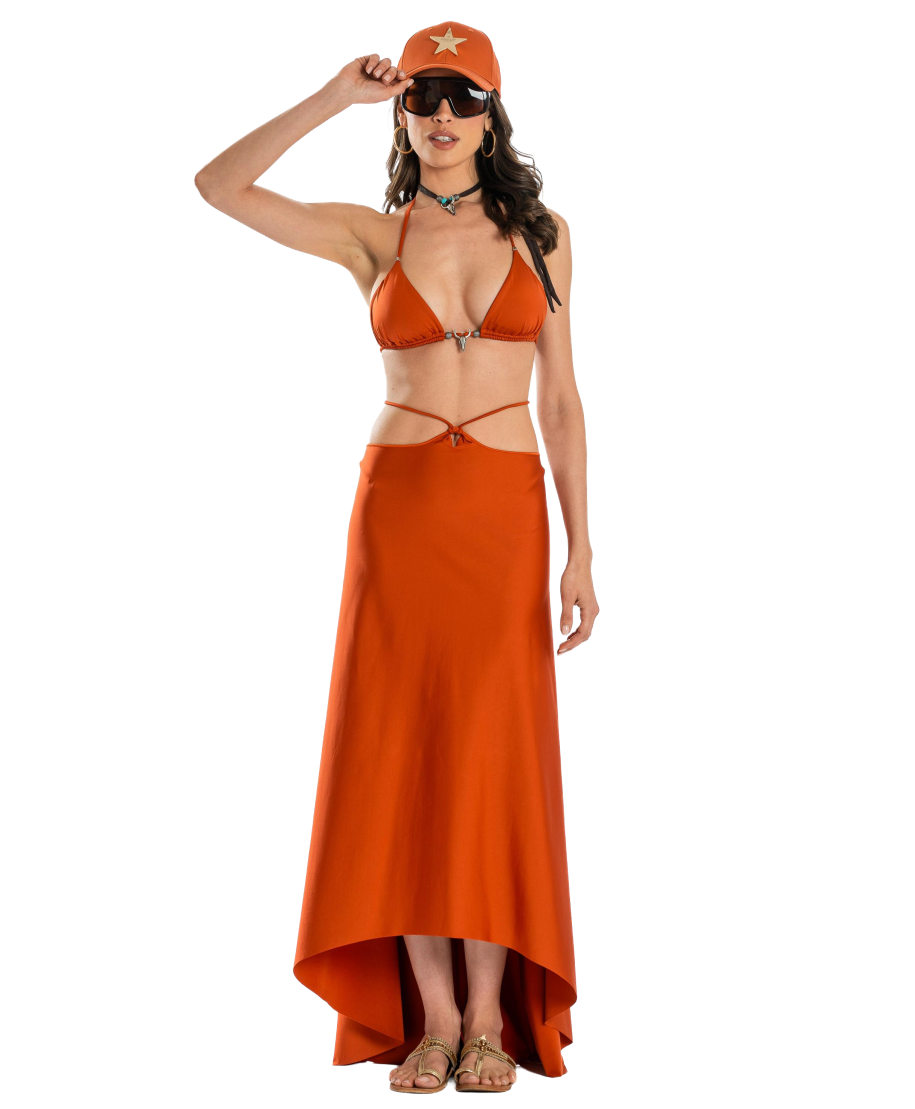 Solid Color Pareo Dress