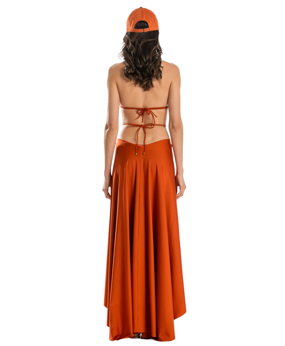 Solid Color Pareo Dress