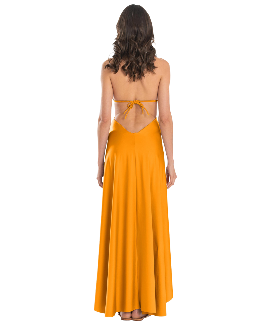 Solid Color Pareo Dress