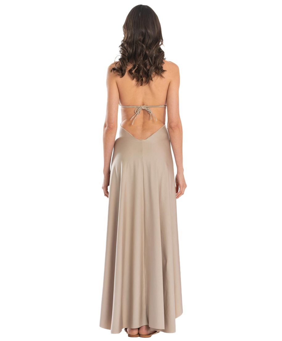 Solid Color Pareo Dress