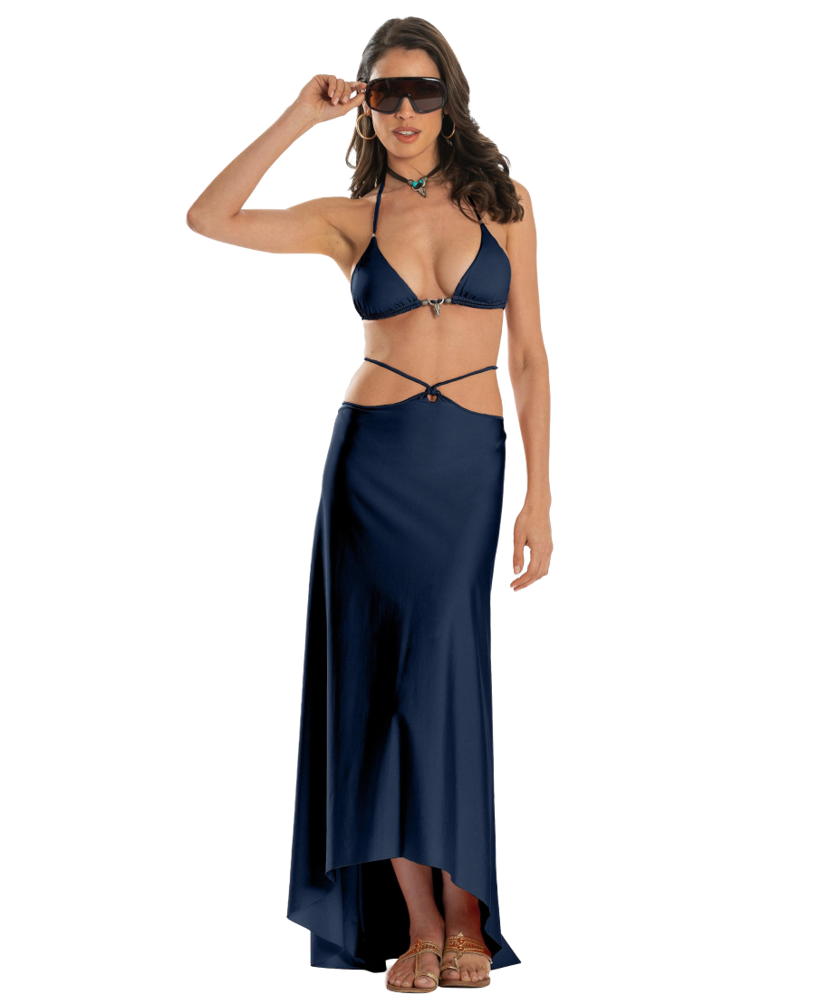 Solid Color Pareo Dress