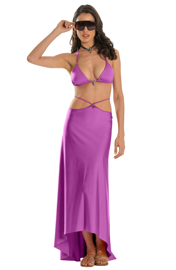 Solid Color Pareo Dress