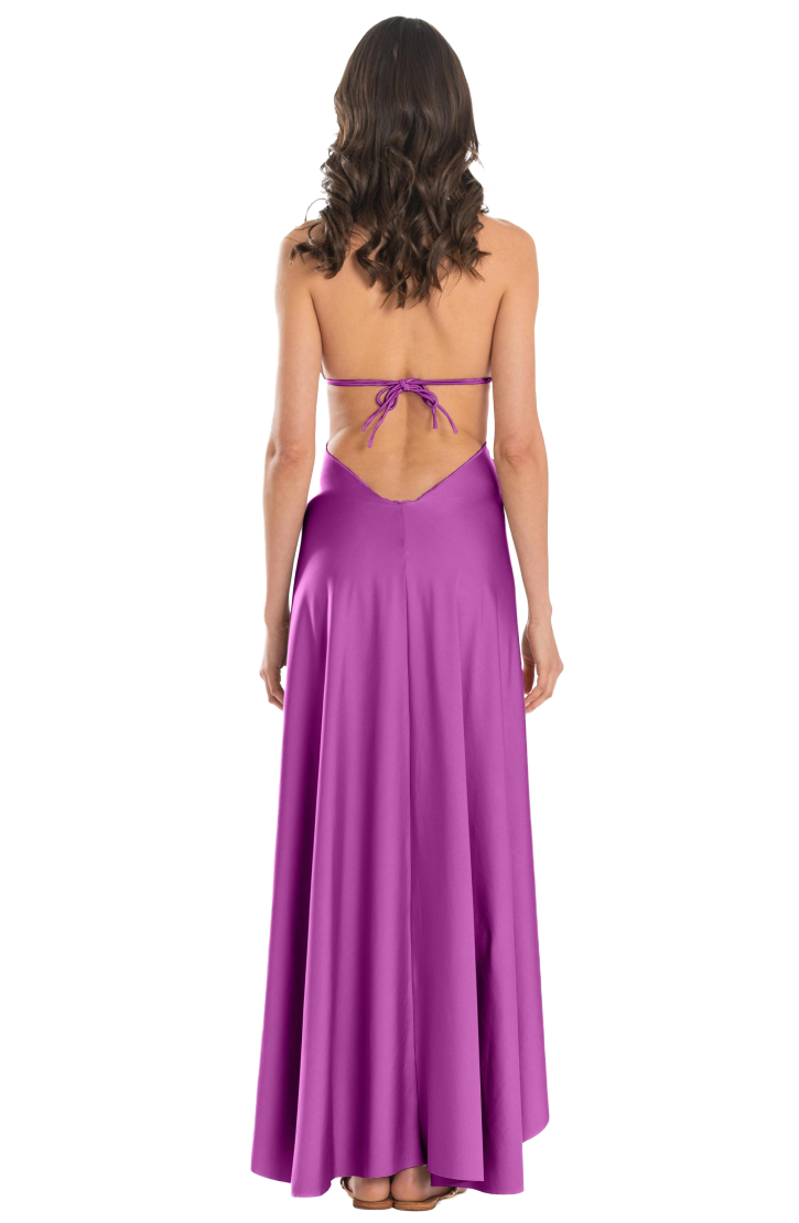 Solid Color Pareo Dress