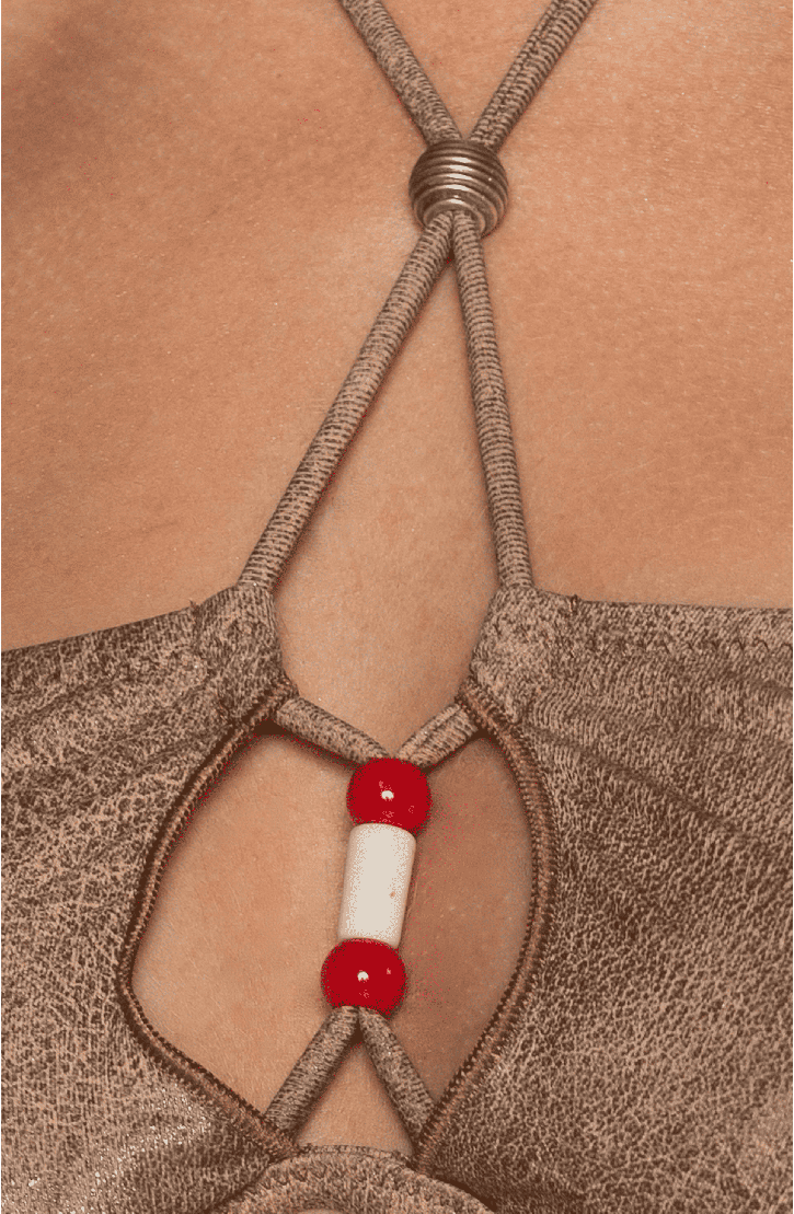 Bikini Bandeau Vegan Leather