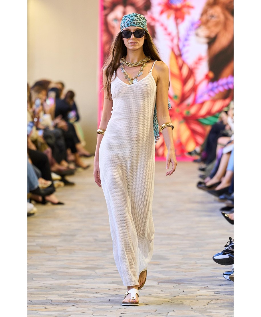 Crochet Long Sheath Dress