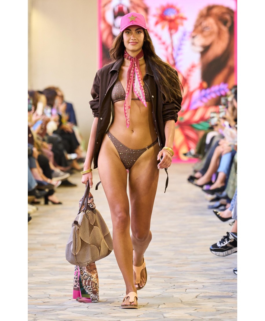 Rhinestone Rain Triangle Bikini