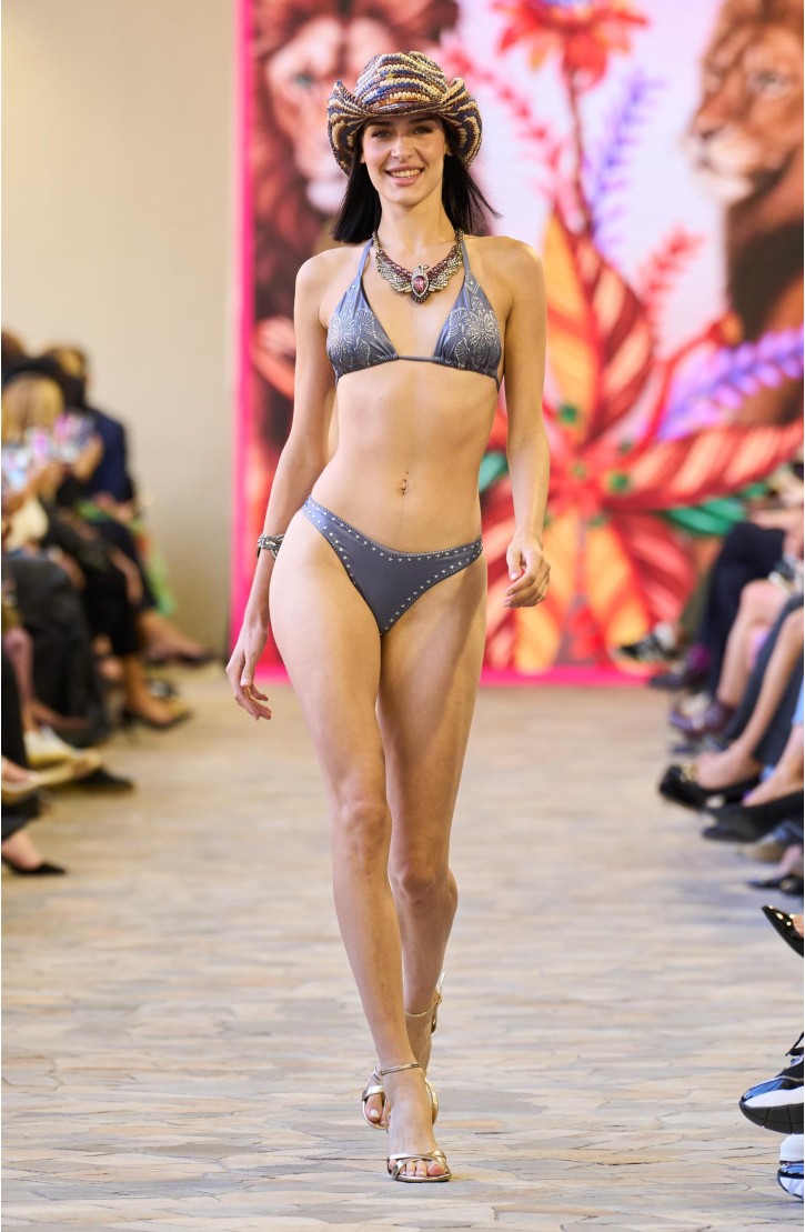Bikini Triangolo Metallizzato Tribal Sea