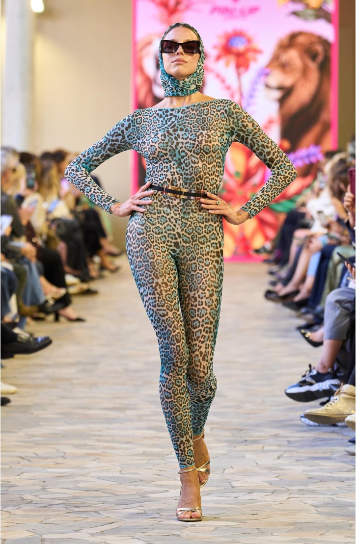 Wild Long Jumpsuit with Scarf