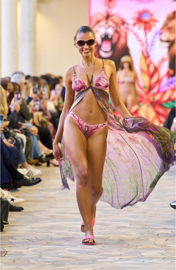 Lion King Rhinestone Triangle Bikini