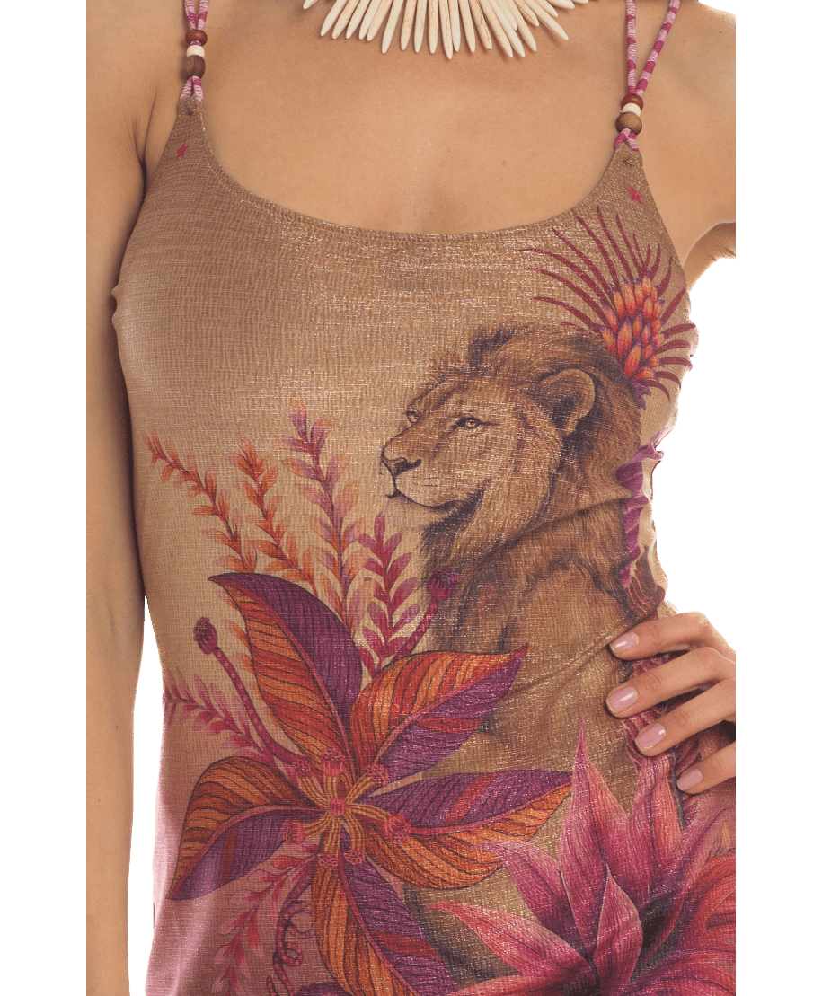 Abito Tubino Lurex Lion King