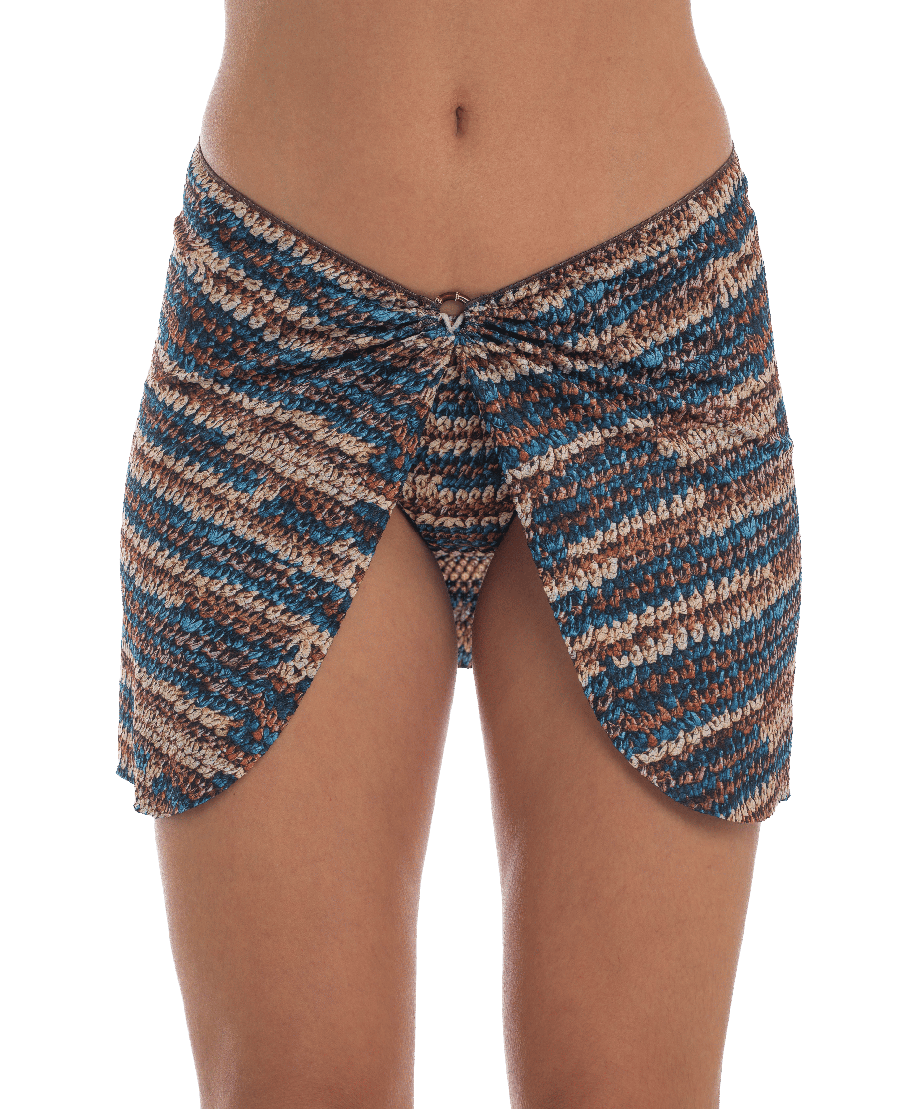 Pareo Rafia Short Skirt