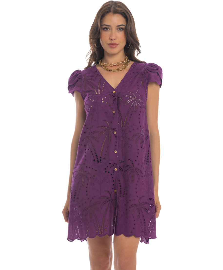 Sangallo Short Dress