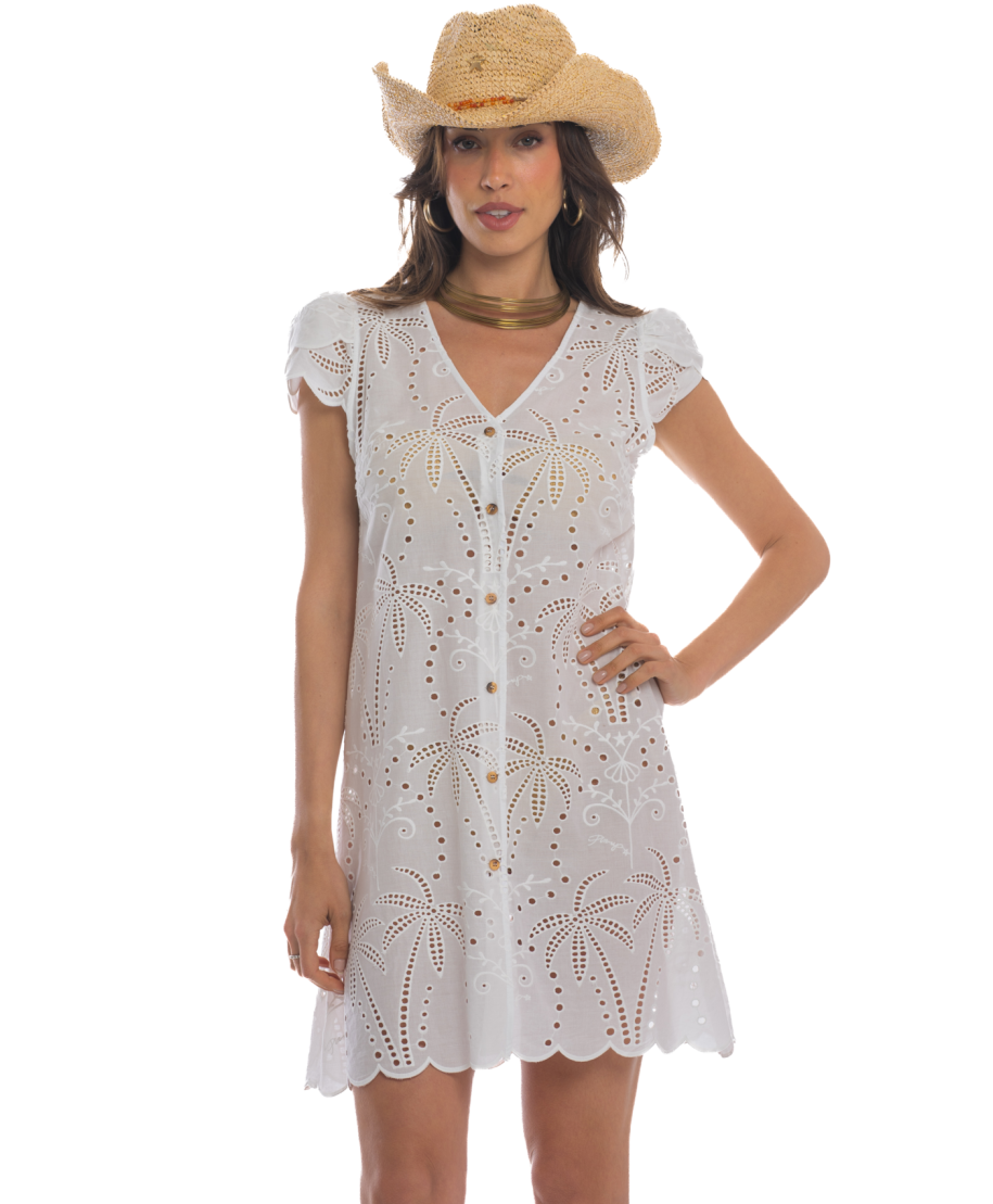 Sangallo Short Dress
