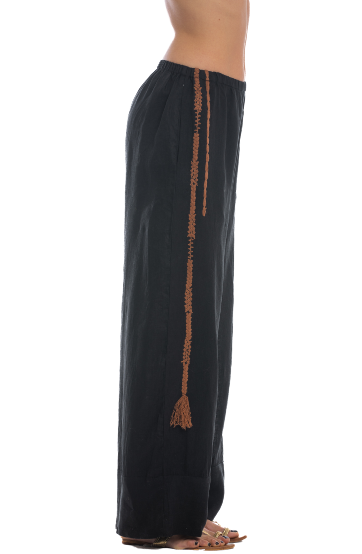 Pantalone Ricamato Lino