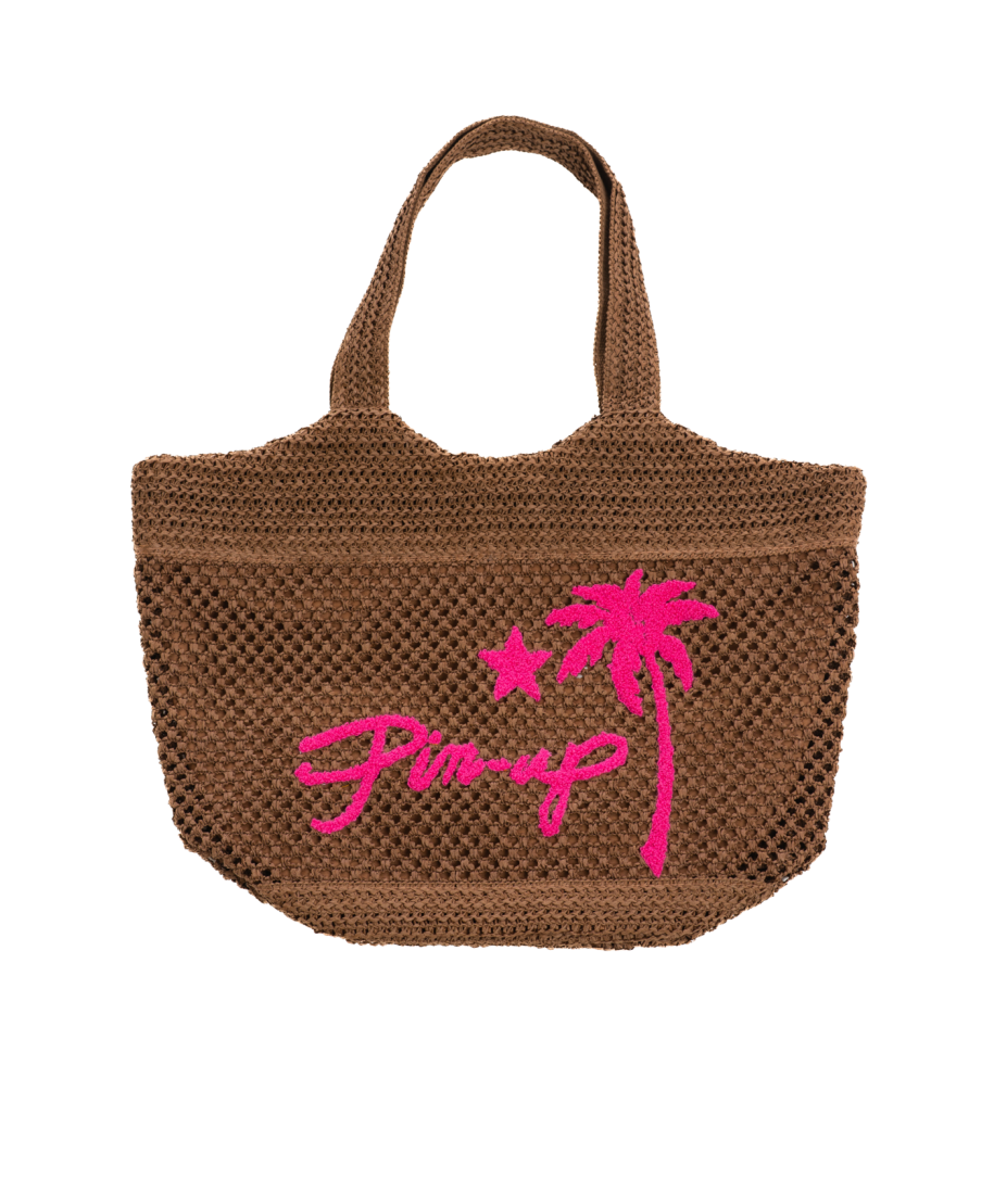 Borsa Secchiello Rafia Ecologica Pin-Up