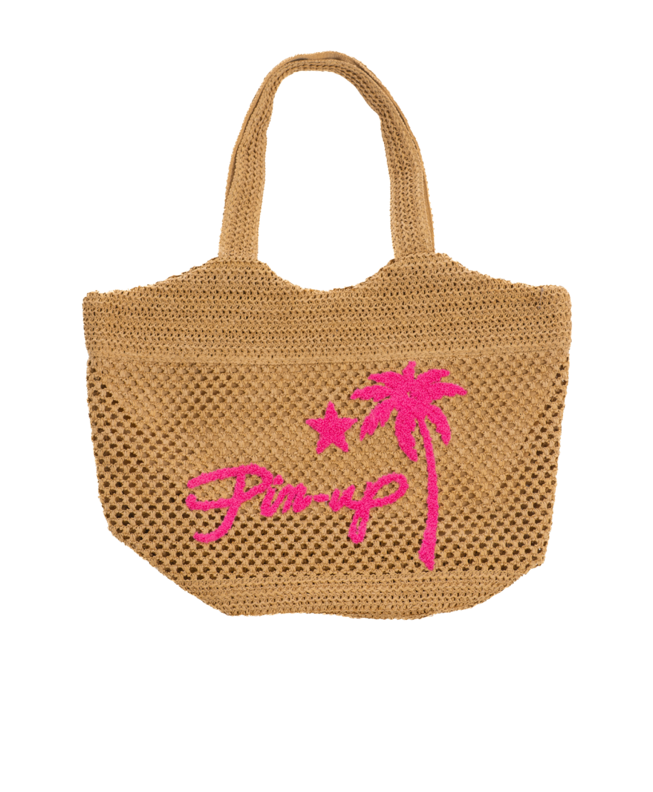 Ecological Raffia Bucket Bag Pin-Up