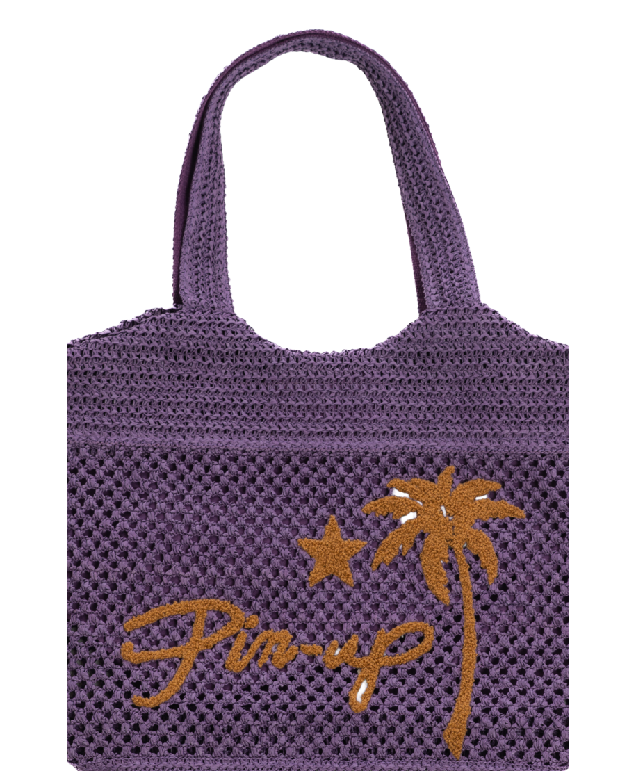 Borsa Secchiello Rafia Ecologica Pin-Up