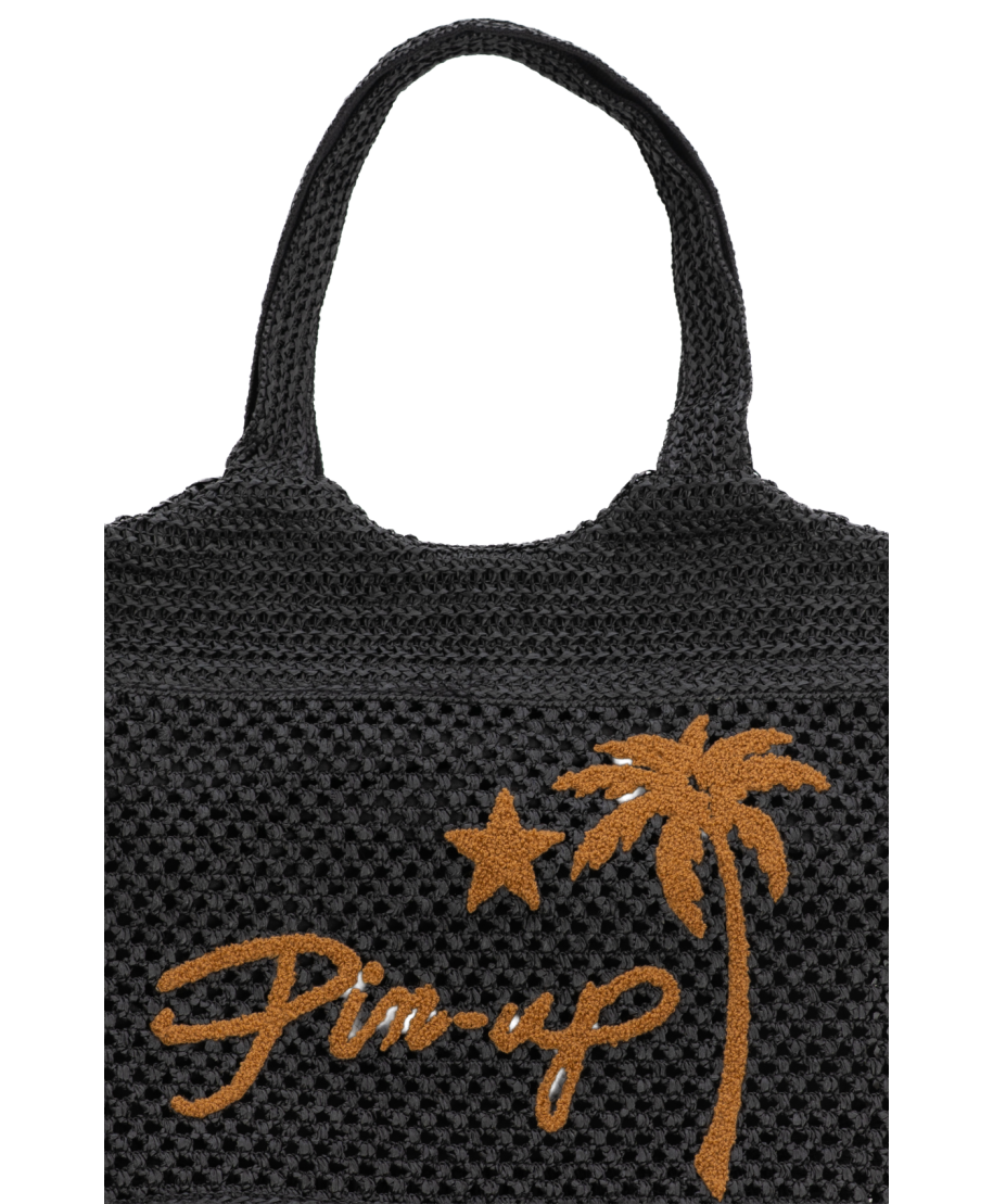 Ecological Raffia Bucket Bag Pin-Up