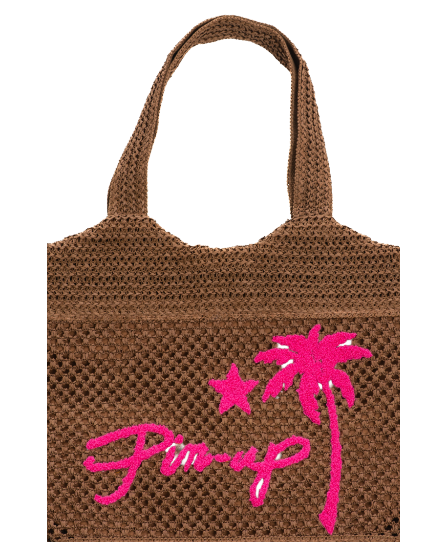 Ecological Raffia Bucket Bag Pin-Up