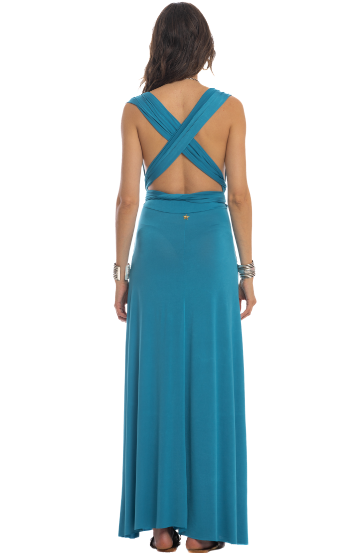 Transformable Long Dress Solid Color