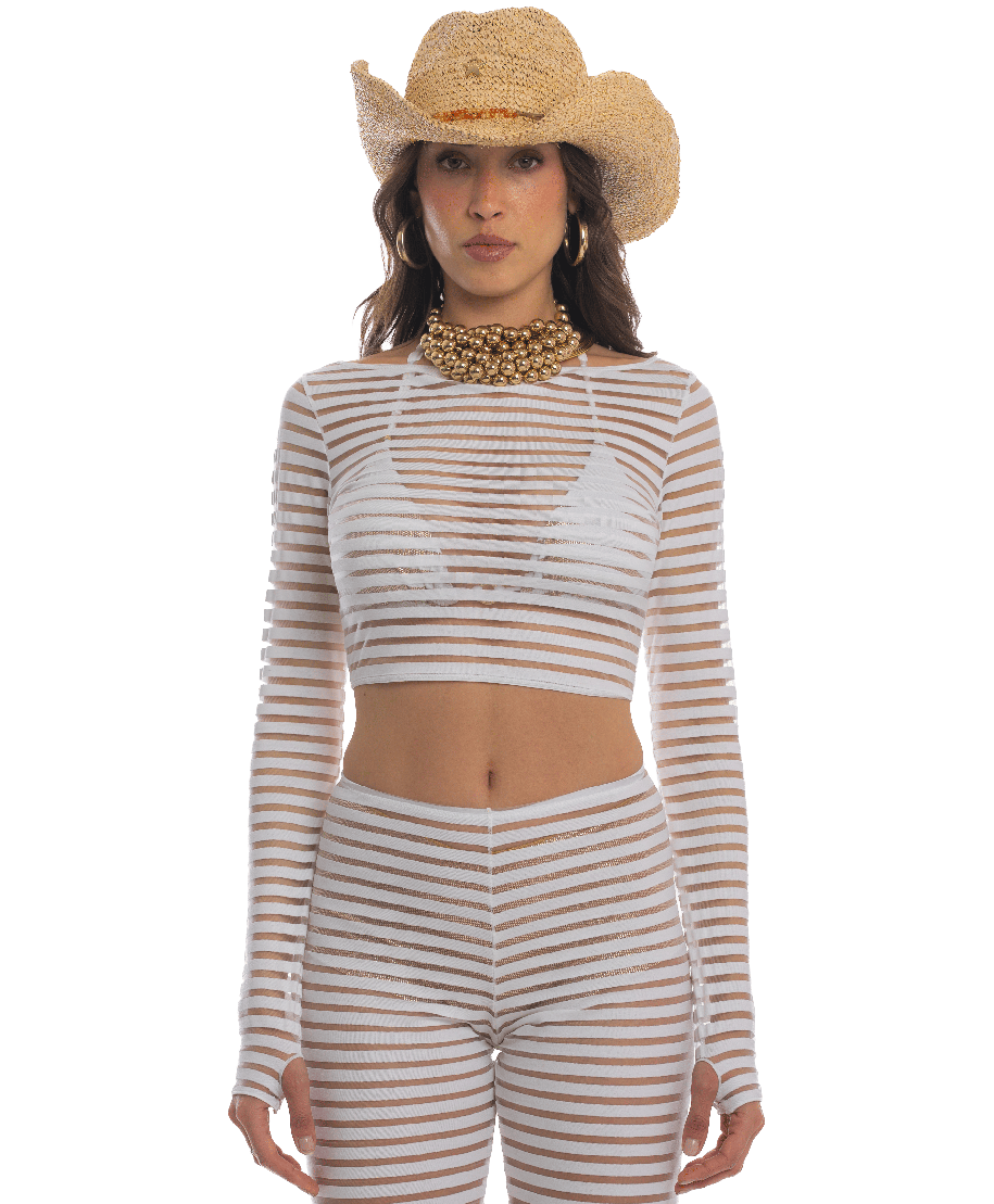 Marina Gold Crop Top