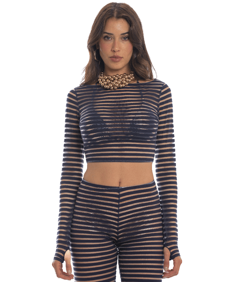 Marina Gold Crop Top