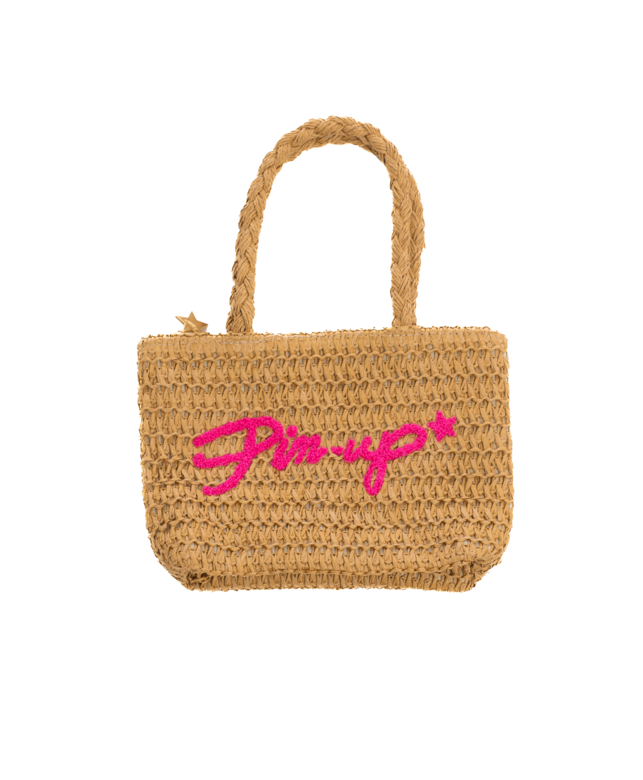 Borsa Piccola Rafia Ecologica Pin-Up