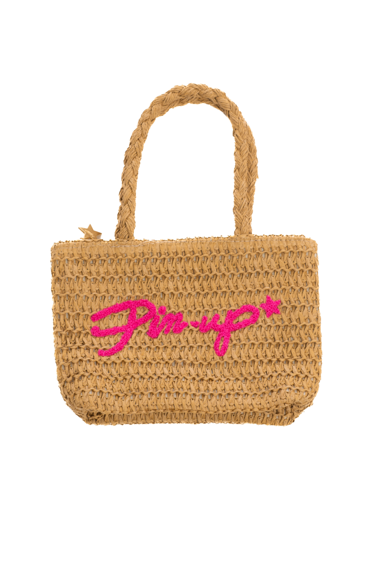 Small Ecological Raffia Pin-Up Bag