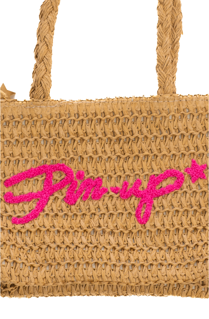 Small Ecological Raffia Pin-Up Bag