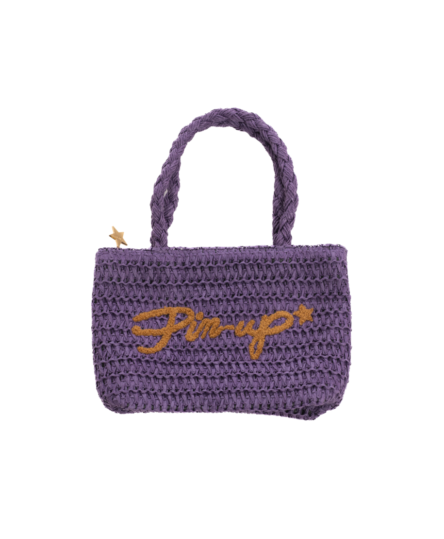 Borsa Piccola Rafia Ecologica Pin-Up