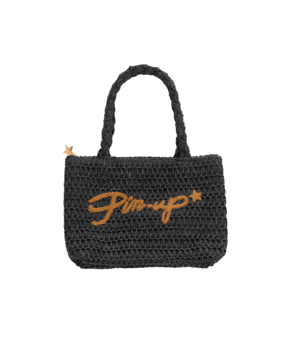 Borsa Piccola Rafia Ecologica Pin-Up