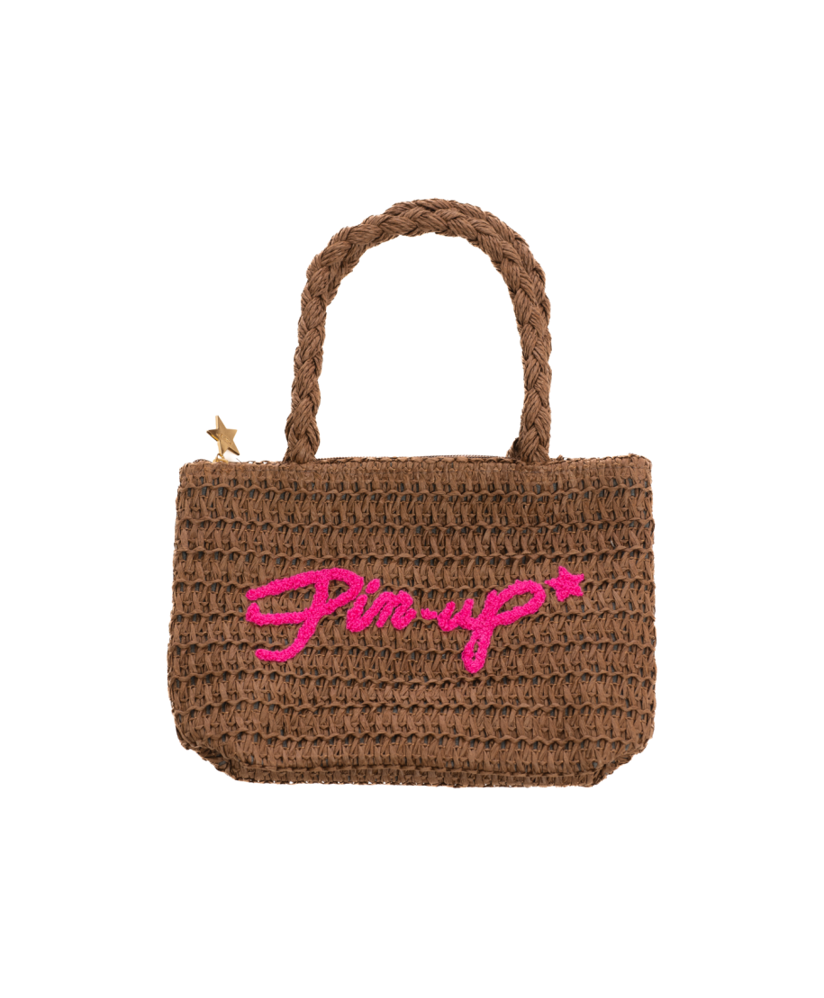 Borsa Piccola Rafia Ecologica Pin-Up