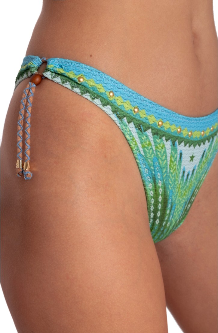 Bikini Fascia Imbottita Con Borchie Stampa Wings