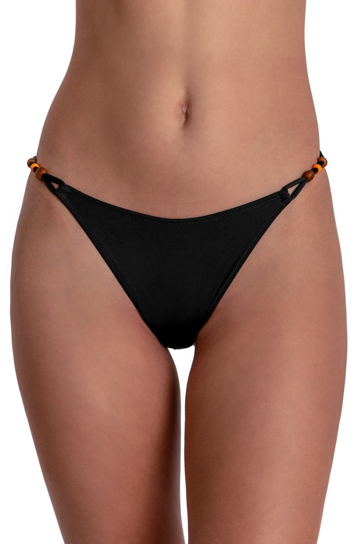 SOLID COLOR FIXED SIDE BRIEFS BIKINI SLIP
