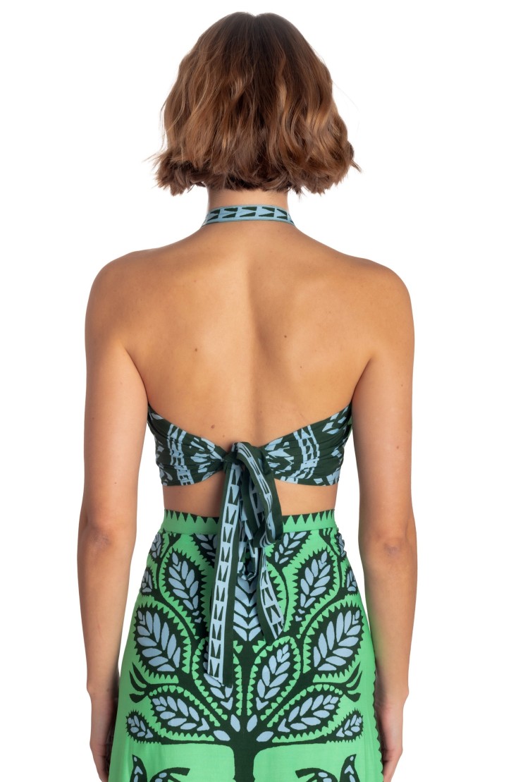 BANDEAU TOP BEAUTIFUL TREE PRINT