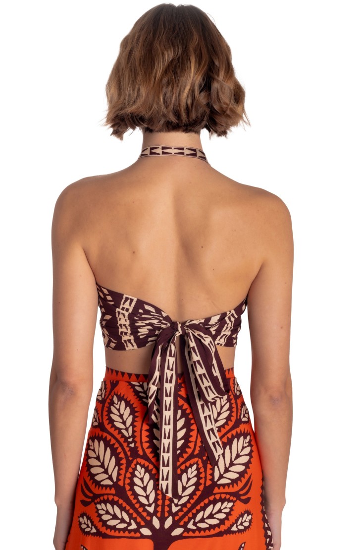 BANDEAU TOP BEAUTIFUL TREE PRINT
