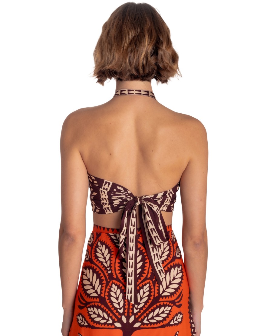 BANDEAU TOP BEAUTIFUL TREE PRINT