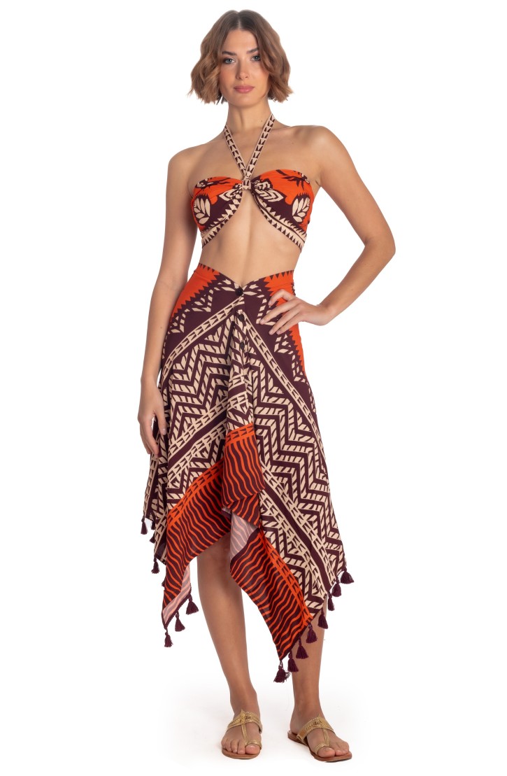 BANDEAU TOP BEAUTIFUL TREE PRINT