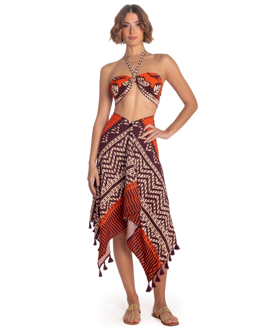 BANDEAU TOP BEAUTIFUL TREE PRINT