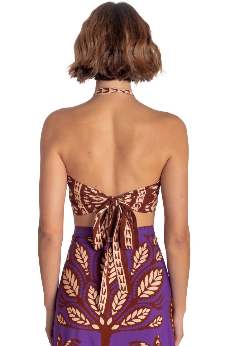 BANDEAU TOP BEAUTIFUL TREE PRINT