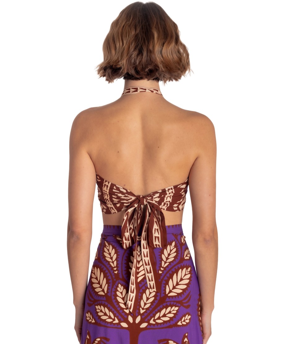 BANDEAU TOP BEAUTIFUL TREE PRINT