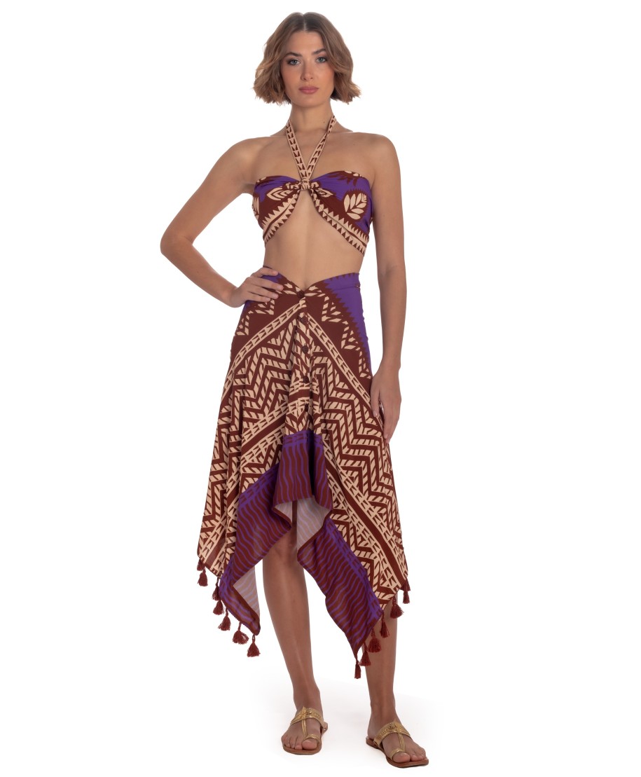 BANDEAU TOP BEAUTIFUL TREE PRINT